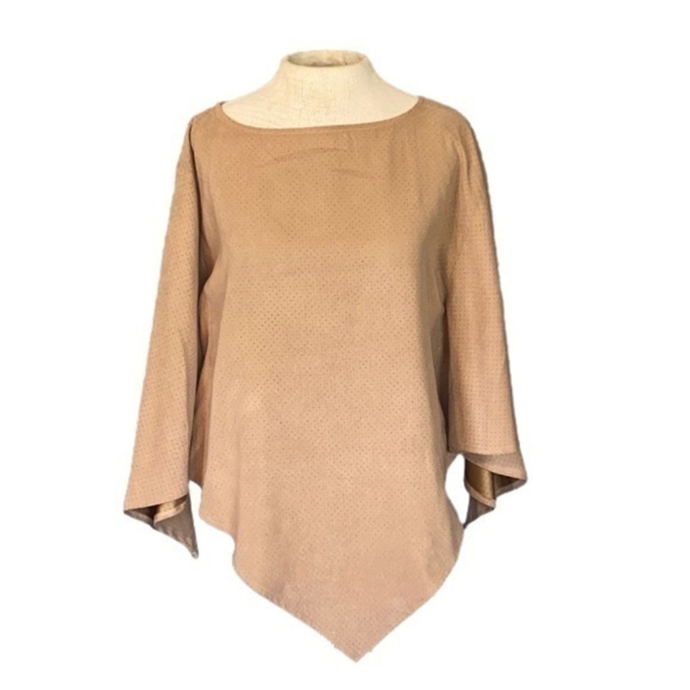 NY&C wide sleeve top,tan color,small
